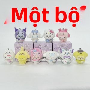 Bandai | Móc Khóa Hình Mèo KT Thời Trang Dễ Thương Kiểu Hoạt Hình Trang Trí Ba Lô Mặt Dây Chuyền Nhỏ Phụ Kiện Mô Hình ACG Dành Cho Thanh Thiếu Niên