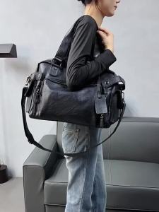 323กระเป๋าสตางค์หนังสไตล์คลาสสิกสำหรับผู้ชาย กระเป๋าใส่โน้ตบุ๊กแบบลำลอง กระเป๋าสะพายข้างแบบสะพายข้าง กระเป๋าใส่เอกสารสำหรับธุรกิจ