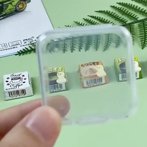 5pc Clear Clamshell Organizer Pack Mini Plastic Jewelry Office Stationery Clear Clamshell Organizer