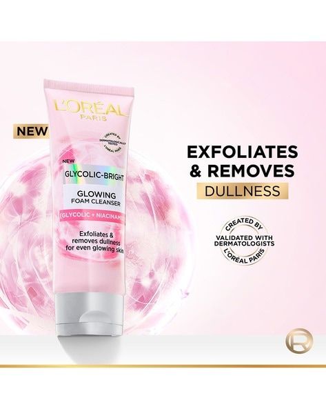 L'Oreal glycolic-bright daily cleanser foam