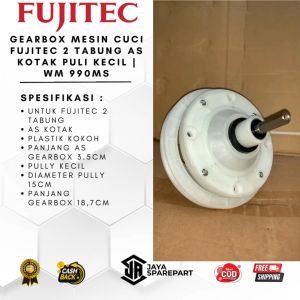 Gearbox Mesin Cuci Fujitec 2 Tabung As Kotak Puli Kecil | WM 990MS