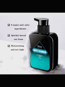 Men Facial Cleanser pencuci muka lelaki Face Wash Acne Blackheads Remover Oil Control membersihkan susu