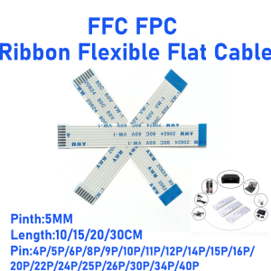 10PCS FFC/FPC Flexible Cable Connection Cable Flat 0.5MM 6/8/10/12/24/30/40P Forward Direction/Reverse Direction 10/15/20/30CM
