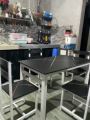 Bewell Dining Table Set with 4 Seater Restaurant Home Dining Table 4 Chair For Living Room. 