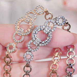 SEQUITO Luxury Brides Jewelry: Micro Pave Sparkling Bracelet & Bangle