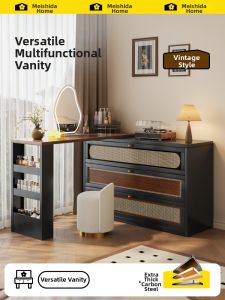 MEISD | Vintage Style Makeup Table with Drawer Combination Steel