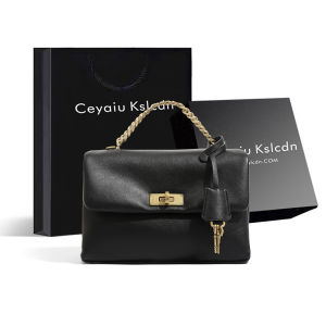 Elegant Womens Handbag Commuter Envelope Briefcase Lightweight Luxury Handbag Single Shoulder Soft Handle Lock Buckle Closure