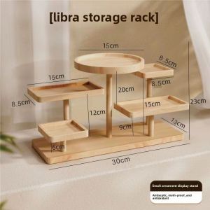 Real Wood Step Display Stand Creative Decoration Showcase Storage Platform for Succulents And Pastries Market Stall