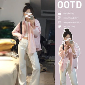 French Elegant Pink Blouse
