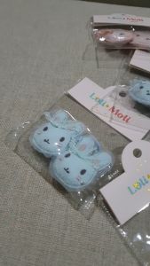 (ISI 2 PCS) KUNCIR RAMBUT / KARET RAMBUT KARAKTER BUNNY KELINCI DENGAN PITA ANAK-ANAK LUCU