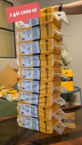 9 Bịch Khăn Giấy Rút Treo Tường Botare 4 Lớp 1000 Tờ 140x175mm Dai Mịn Không Bụi Tặng Kèm Móc Treo Tiện Lợi Cho Gia Đình