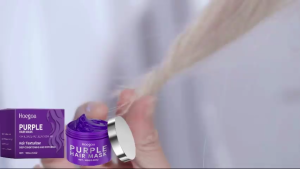 Purple Keratin Hair Mask for Repair Damaged Frizzy Hair Soft Shiny Smooth Nourishing Moisturizing Treatment Deep Hair Care Mask
