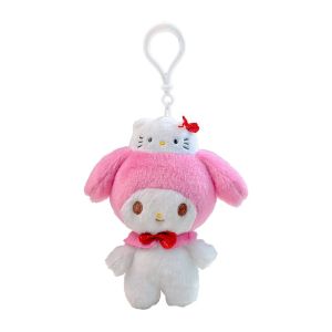 10Cm Kawaii Sanrio 50Th Anniversary Series Hello Kitty Melody Kuromi ตุ๊กตาพวงกุญแจจี้อะนิเมะตุ๊กตากระเป๋าจี้แฟนรวบรวม