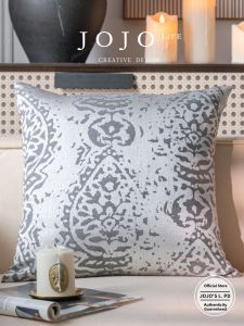 Classical European Satin Embroidered Sofa Pillowcase Office Home Decor Square Polyester Material Non-Washable Universal Fit