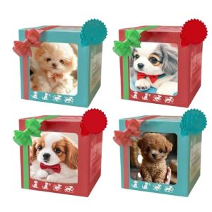 Stuffed Animals Realistic Robotic Puppy Tail Wagging Interactive Plush Robot Dog Soft Plush Barking Walking Dog Toy Kids Gift