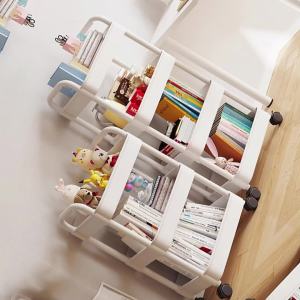 ชั้นวางของ รถเข็นเก็บของในครัว รถเข็นอเนกประสงค์ สําหรับห้องครัว บ้าน การออกแบบหลายชั้น พร้อมล้อเลื่อน+ที่จับ