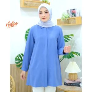 Nafisa TFD Crinkle Airflow - Kemeja Tunik Crinkle Day to Day Atasan Wanita Crinkle Airflow