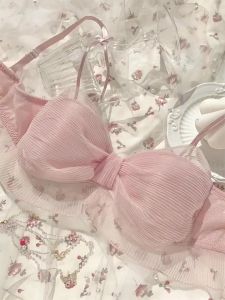 Đồ Lót Mẫu Mỏng Phong Cách Nhật Bản Ngọt Ngào Thuần Khiết Bộ Áo Ngực Chống Chảy Xệ Cho Thiếu Nữ Ngực Nhỏ Tập Hợp