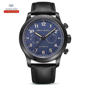 Hải Âu Nam Thời Trang Thể Thao Đa Chức Năng Dây Sapphire Dạ Quang Tự Động Cơ Phi Công Series 819.33.6080H