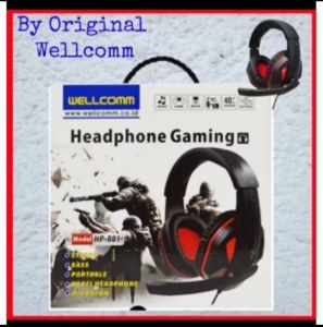 Headphone Gaming Original Wellcomm Headset Good Quality Stereo HP-001