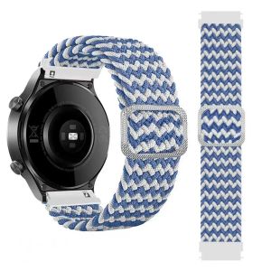 20mm 22mm Braided Loop Strap for Garmin Vivoactive 6 5 4/Forerunner 165 265 255 Music Nylon Bracelet Venu 3/2/SQ 2 Elastic Bands
