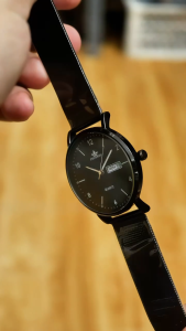 Đồng Hồ Nam Crnaira watch C8899 Chạy 2 Lịch Doanh Nhân Dây Thép Mành Không Gỉ Cao Cấp