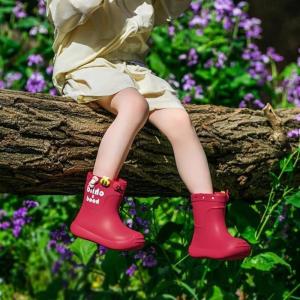 Waterproof Anti-Slip High-Tube Childrens Rain Boots Cartoon Design for Boys And Girls Kindergarten Students Baby Home Use