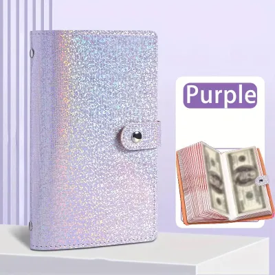 SUSU Portable Budget Planner Binder Soft Leather Cash Envelope Wallet A6 Binder Pockets Money Organizer For Budgeting