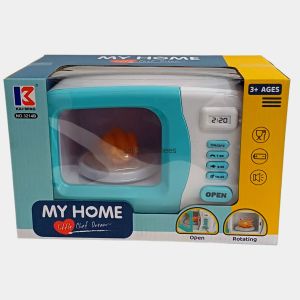 My Home Toy Microwave Oven with rotating plate and digital