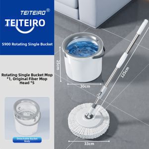TEITEIRO | Hands-Free Auto Wringing Mop