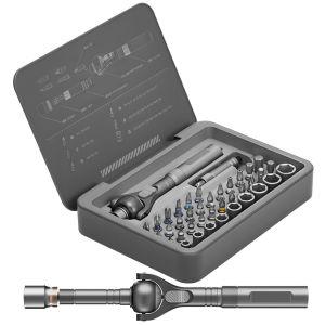 deli | 40 in 1 magnetic ratchet screwdriver set Handle 180° Ratchet Head 45-Tooth Mechanism for Computer Electronics Repair Ideal