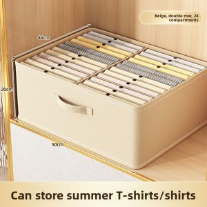 SIVASS | Double Row Divided Clothes Storage Box