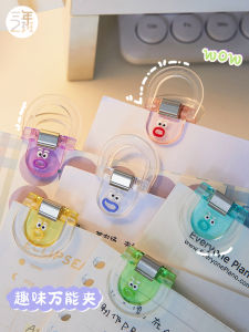 เข็มขัดจับเอกสารสีสันสดใส 3 ปี 2 ชั้น เข็มขัดจับเอกสารแบบหางนกหวีดใส เข็มขัดจับเอกสารแบบเล็กสำหรับสำนักงาน