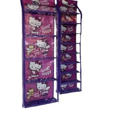 Rak set gantung 3 in 1 karakter (rak sepatu rak tas rak kosmetik)3 in 1 kosmetik