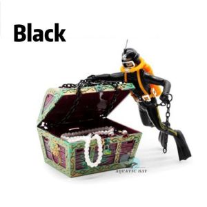 【NEW】Aquarium Decoration Treasure Frogman Aquascape Pneumatic Floating Ornaments Faux Landscape Ornament