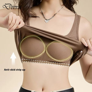 M-XXL cho 35-95kg Modal độn yếm hàng đầu với Cup cho Phụ nữ mùa hè yoga cơ sở áo lót dưới vest với xây dựng trong áo ngực