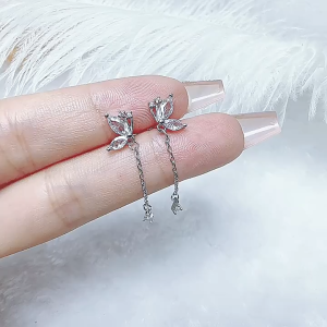 Bông tai hình bướm khuyên dài nữ tính xinh xắn - HT369 Phụ kiện thời trang việt