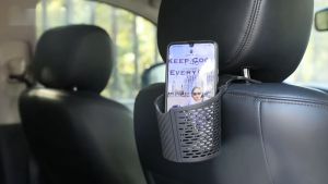 ORIGINAL 3KG CAPACITY Car Cup Holder QUALITY TPR (THERMOPLASTIC RUBBER)  Truck Back Seat Multifunctional Hanging Mount Drink Storage Holders Universal Stylish Auto Water Bottle Organizer