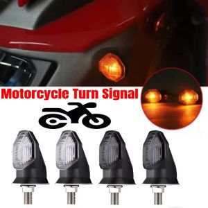 Motorcycle Turn Signal Lights Amber Blinker 12V Moto Indicator Lamp 8mm LED Super Bright Mini Universal LED Turn Signal Light