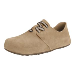SHÉII | Giày Đế Bằng Mũi Tròn Buộc Dây Casual Chống Thấm Nước Chống Vết Bẩn