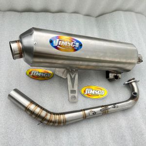 Knalpot Standar Racing STYLO Honda inlet 38mm Stainless Original JIMSCO Racing