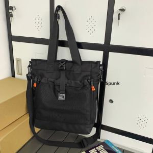 Waterproof Mens Shoulder Bag Large Capacity Crossbody Bag for High School Students University Students Backpack Handbag