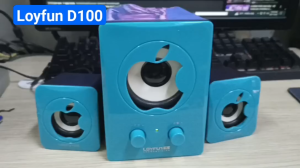 (HCM) Loa Loyfun D100  âm thanh 2.1 nghe nhạc giá rẻ loa vi tính nghe điện thoại máy tính laptop máy PC âm thanh sống động nghe nhac