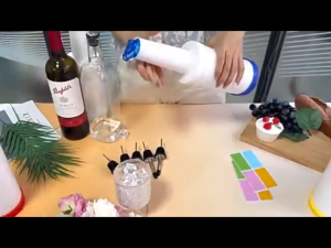 Juice Bottle1L Colorful Plastic Container for Bar Pouring and Home Party Drinks
