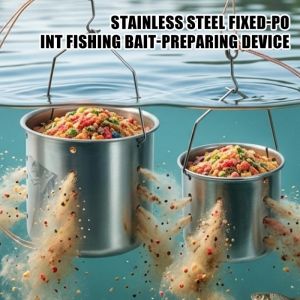New Stainless Steel Bottom Bait Dispenser for Fishing The Ultimate Tool for Deep-Water Baiting Sinking Bait Dispenser and Targeted Baiting Cage
