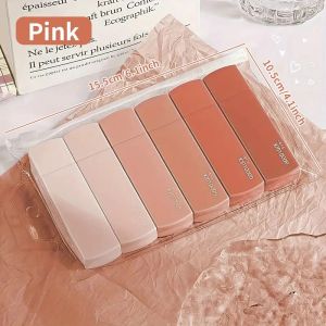1 Pack Of 6 Correction Tape Gradients Macaron Color Portable Mute Trackless Square Shape Easy To Use For School Office Home Supp