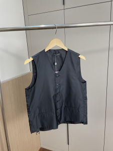 Comfortable Brit Style Mens Casual Lightweight Vest Jacket Autumn Fashion Trend Standard Fit V-neck Youth Popular Scene