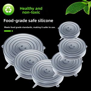 Defasilk | Food-Grade Silicone Lids for Microwave and Oven Transparent Thickened