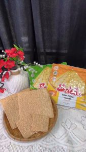 [MUA THÙNG 50 GÓI TẶNG 10 GÓI + 5 GÓI CUỐN NHÚNG] Bánh tráng nướng giòn Sachi Vị Nước Dừa Gạo Mè giòn rụm hương vị quê hương (70g x 50 gói)