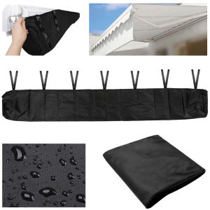 2.5/3/3.5/4M Patio Awning Protector Cover Garden Rain Shed Storage Bag Rain Cover Retractable Roller Shutter Awning Dust Cover